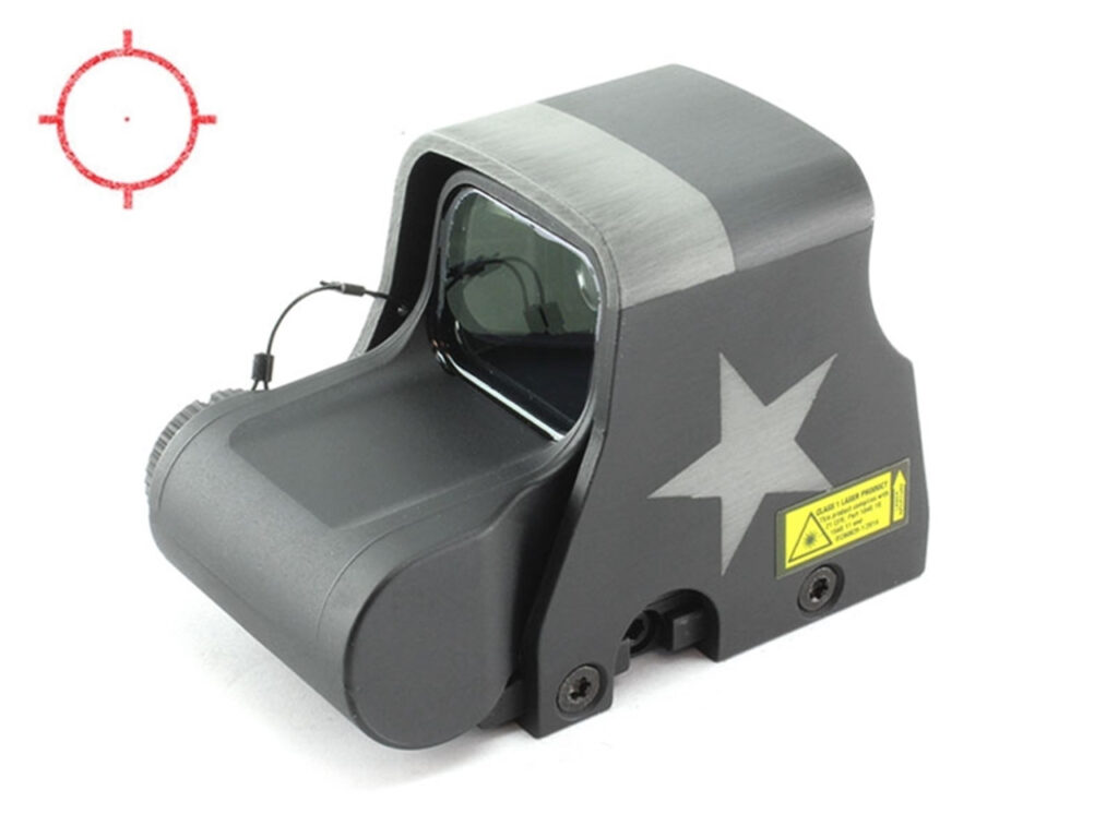 EOTECH XPS2-0 Texas Flag Holographic Weapon Sight, 68 MOA Ring/1 MOA Dot, Black