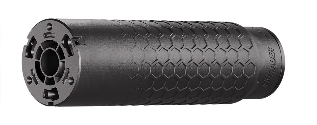 SIG Sauer Hexium 5.56 NATO Titanium HUB Direct-Thread Suppressor, Black, 6.2-Inch