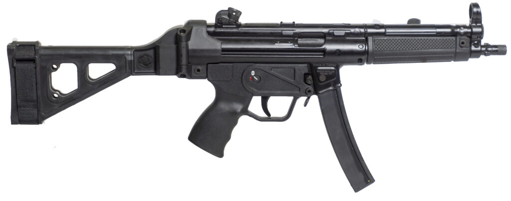Century Arms AP5 9mm 8.9" Pistol with Brace, 30+1, Black