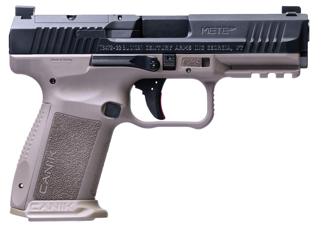 Canik METE SF 9mm pistol in Black/FDE