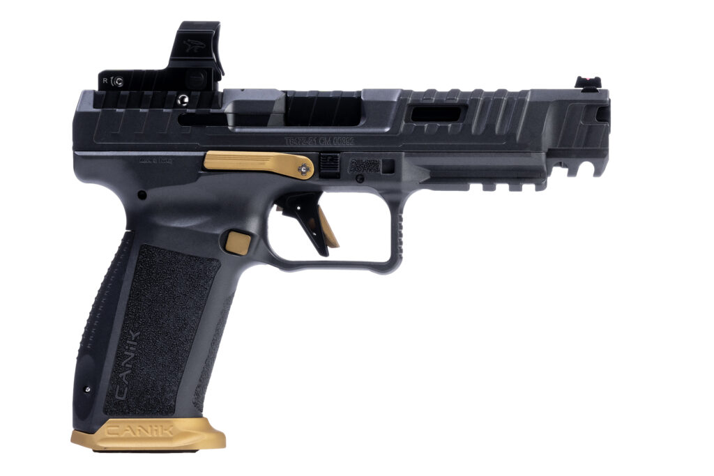 Canik SFx Rival Canik Grey 9mm pistol with Mecanik MO2 red dot