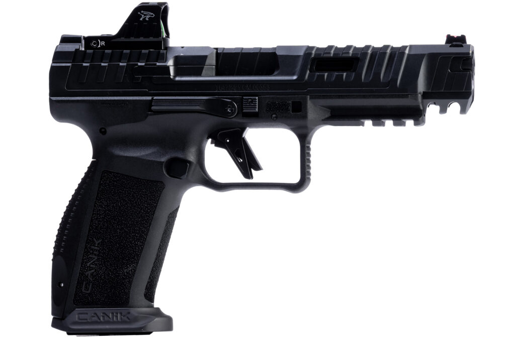 Canik SFx Rival Dark Side 9mm pistol with Mecanik MO1 red dot