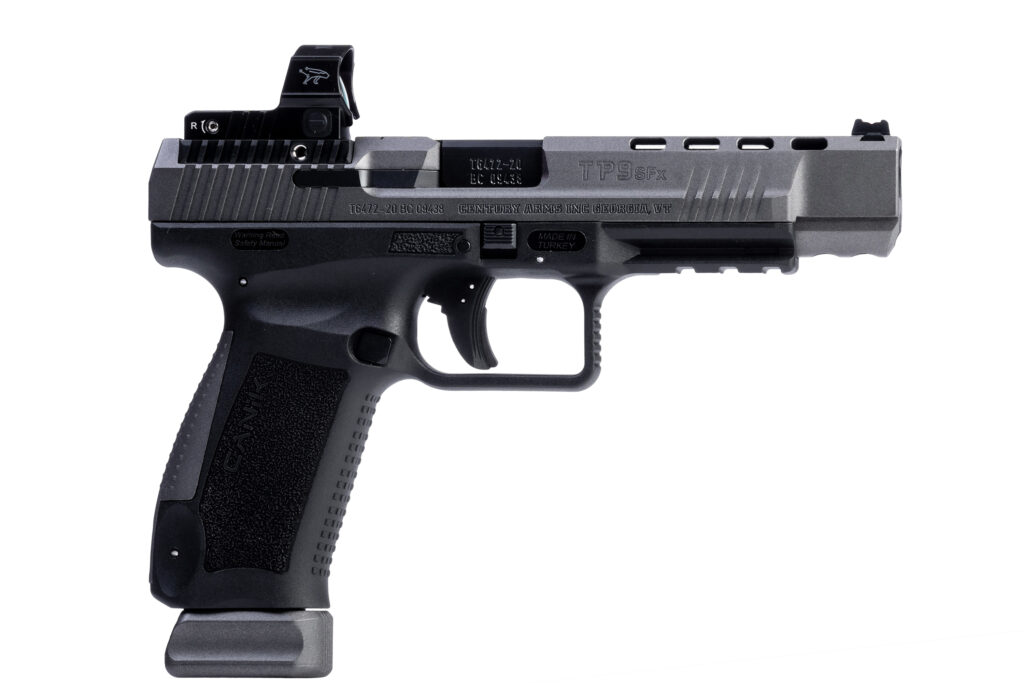 Canik TP9SFx with Mecanik MO2, 9mm, 5.2" Barrel, 20+1, Tungsten Grey
