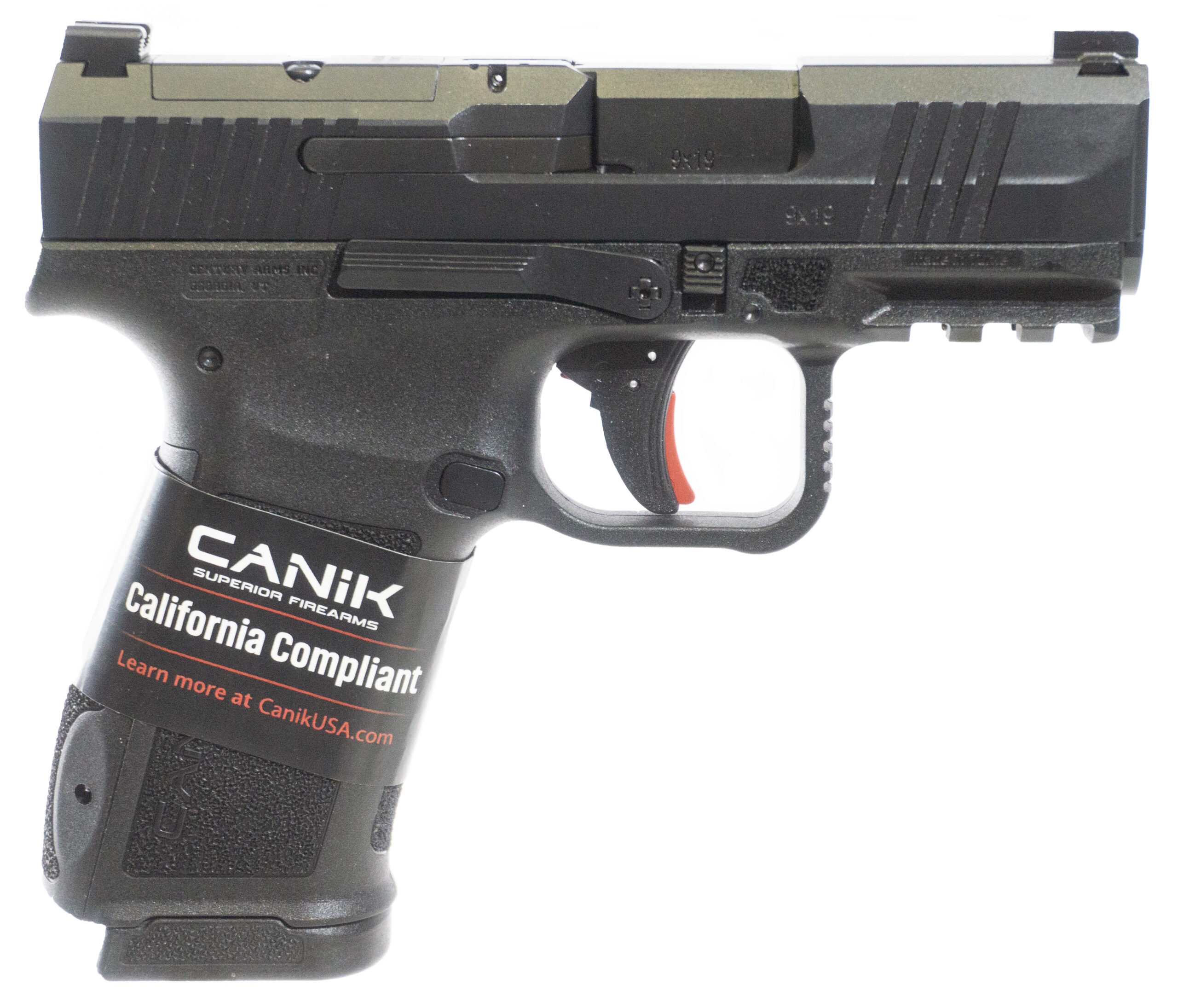 Canik METE MC9L 9mm Pistol CA Compliant, 3.18" Barrel, 10+1, Black product image