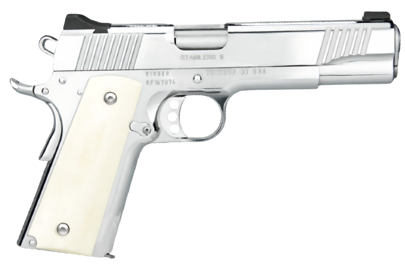 Kimber Stainless II .38 Super 5" Pistol High-Polished Stainless Steel .38 Super 5" barrel