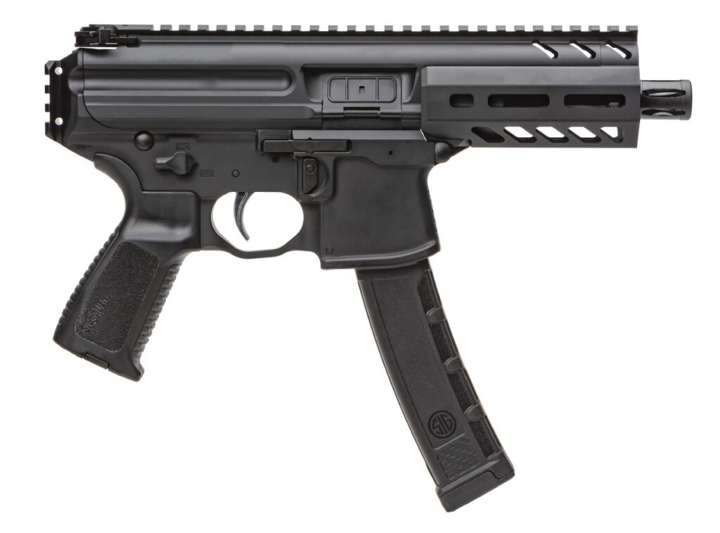 SIG Sauer MPX K Off Duty 9mm pistol with black finish and 4.5-inch barrel