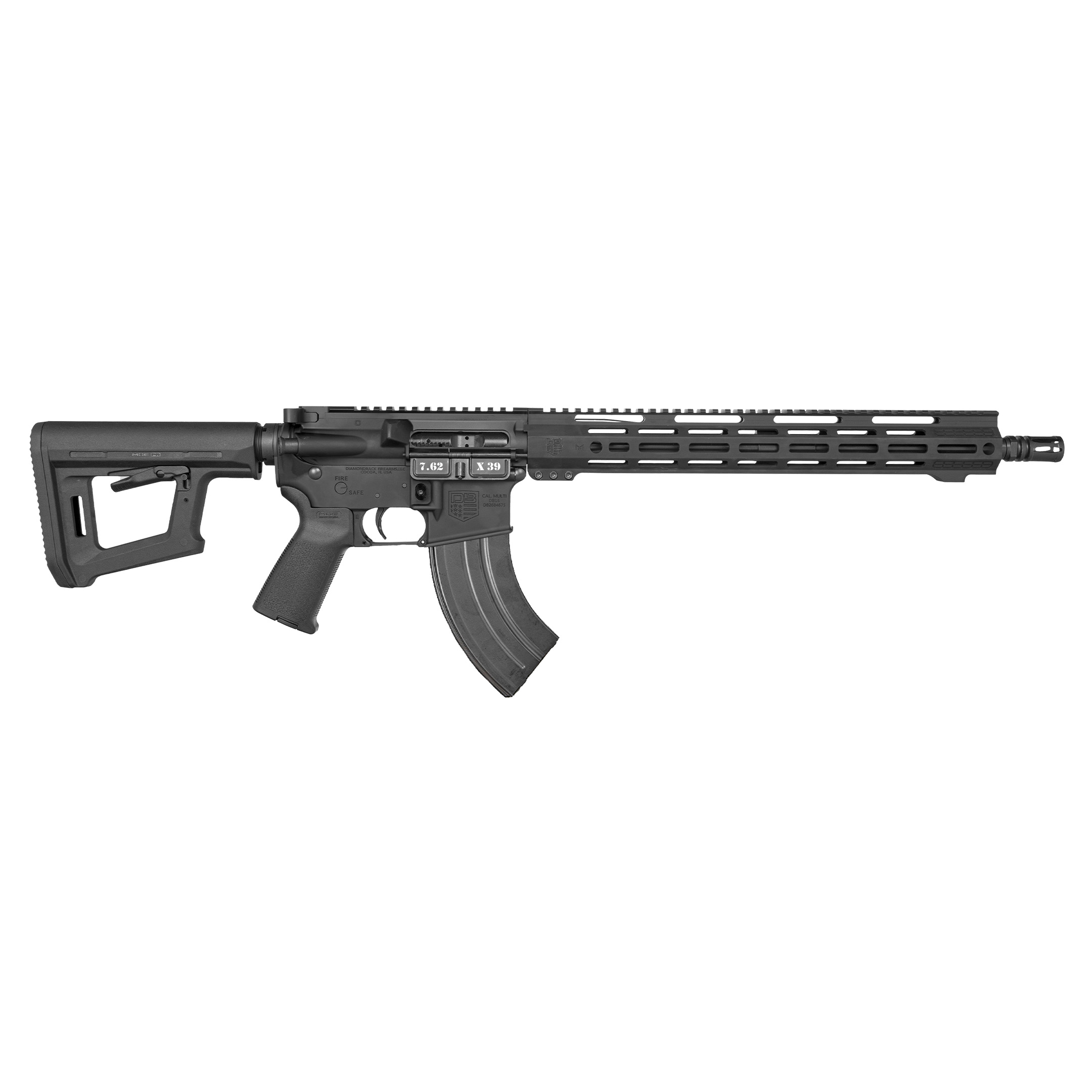Diamondback DB15 Carbon Series 7.62x39mm 16" Rifle, Black product image