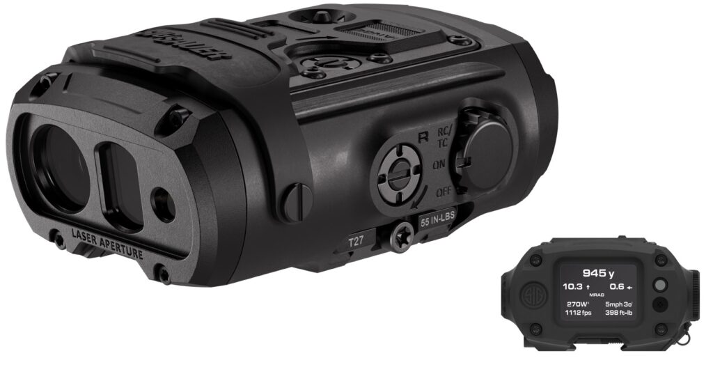 SIG KILO WARP 6K weapon-mounted laser rangefinder, black