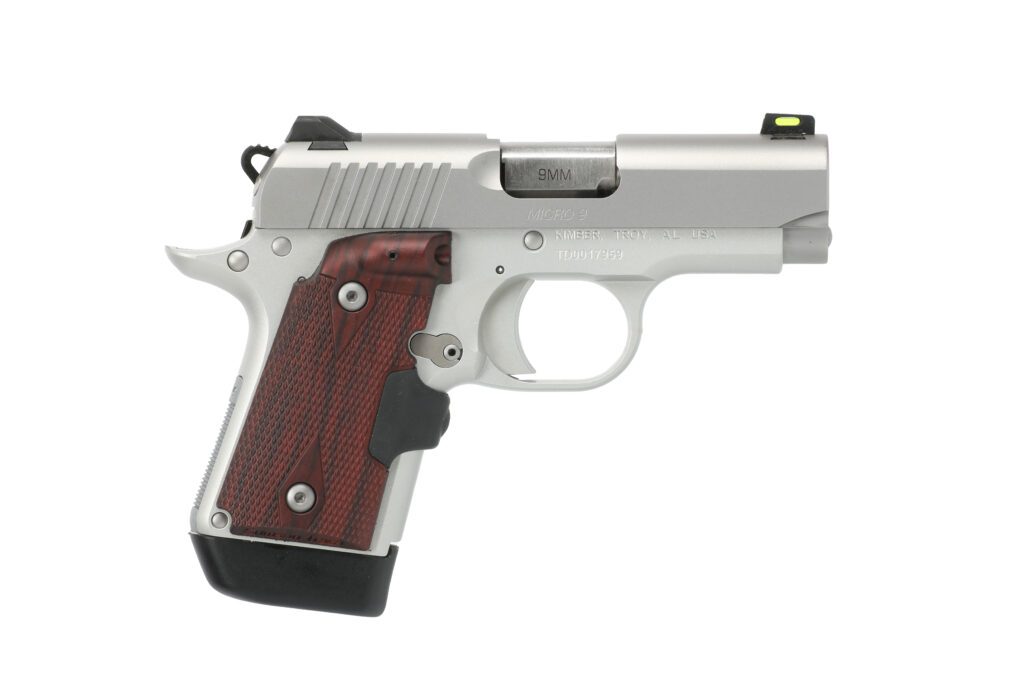 Kimber Micro 9 Stainless Rosewood Lasergrip 9mm pistol
