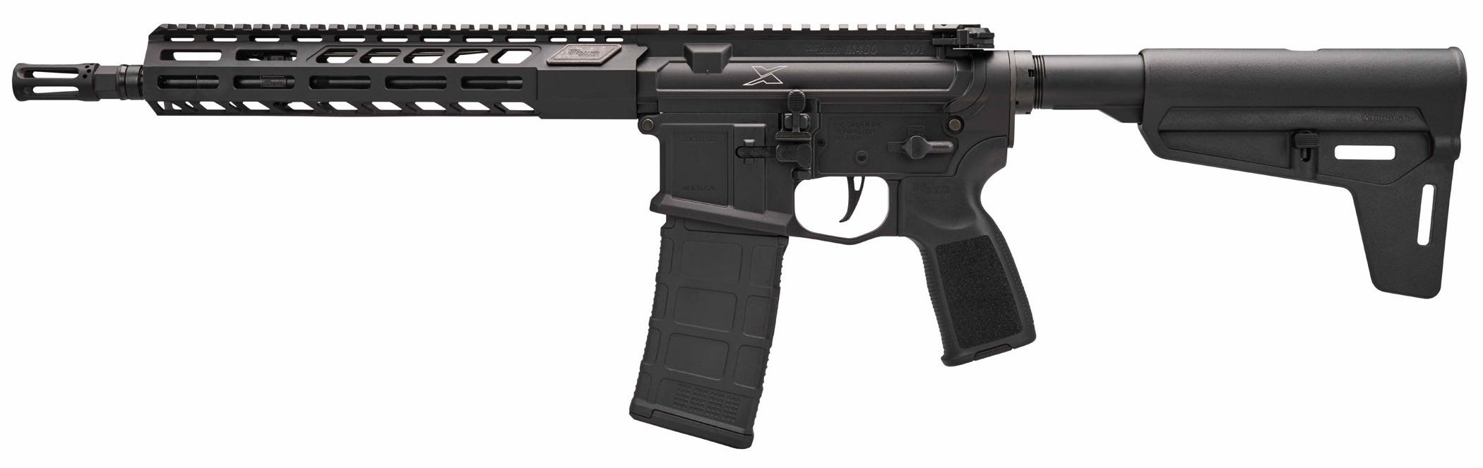 SIG M400 SDI X 5.56 pistol, 11.5 in. cold-hammer-forged barrel, Magpul BSL brace