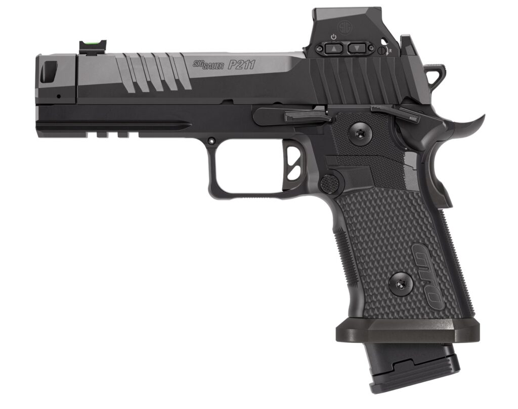 SIG P211 GTO ROMEO-X SIG-LOC Pro 9mm compensated pistol, 4.4 in. barrel, black