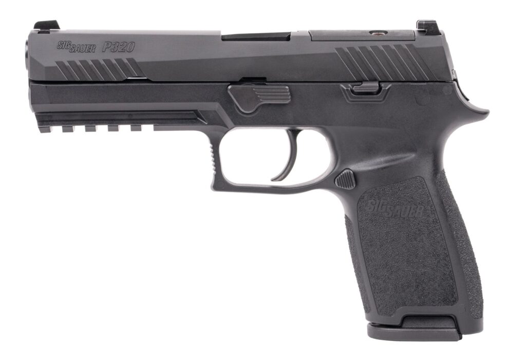 SIG Sauer P320 Full-Size 9mm Pistol, 4.7" Barrel, Optic Ready, Black, 17-Round