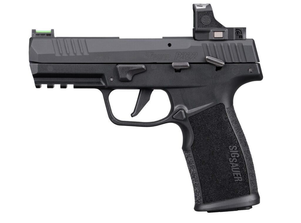 SIG Sauer P322 .22 LR pistol with ROMEO-RS Compact optic and 20-round magazine