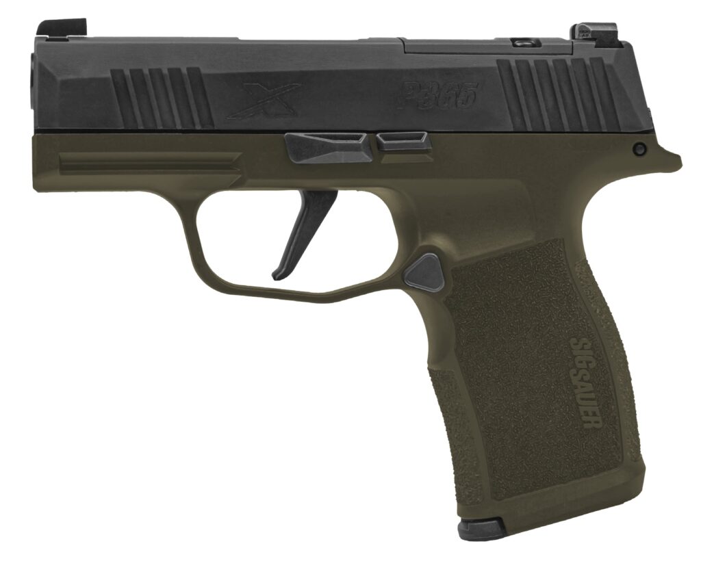 SIG Sauer P365X Fortunate Son OD Green/Black 9mm Pistol, 3.1" Barrel, 12-Round