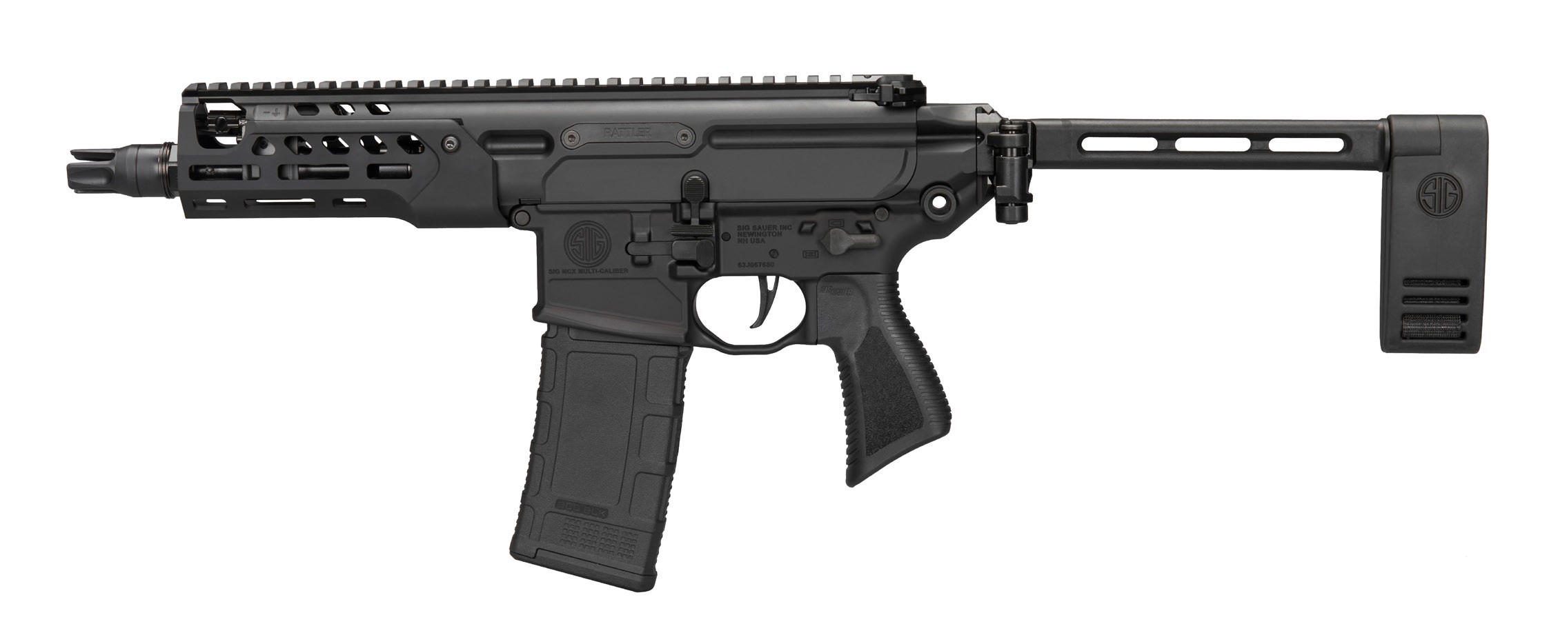 SIG Rattler LT 300 Blackout MCX Rattler LT PCB Pistol, 300 BLK, 6.75-Inch Barrel, Black, 30-Round