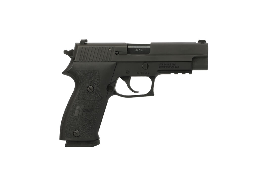SIG Sauer P220 .45 ACP California compliant pistol with black Nitron finish