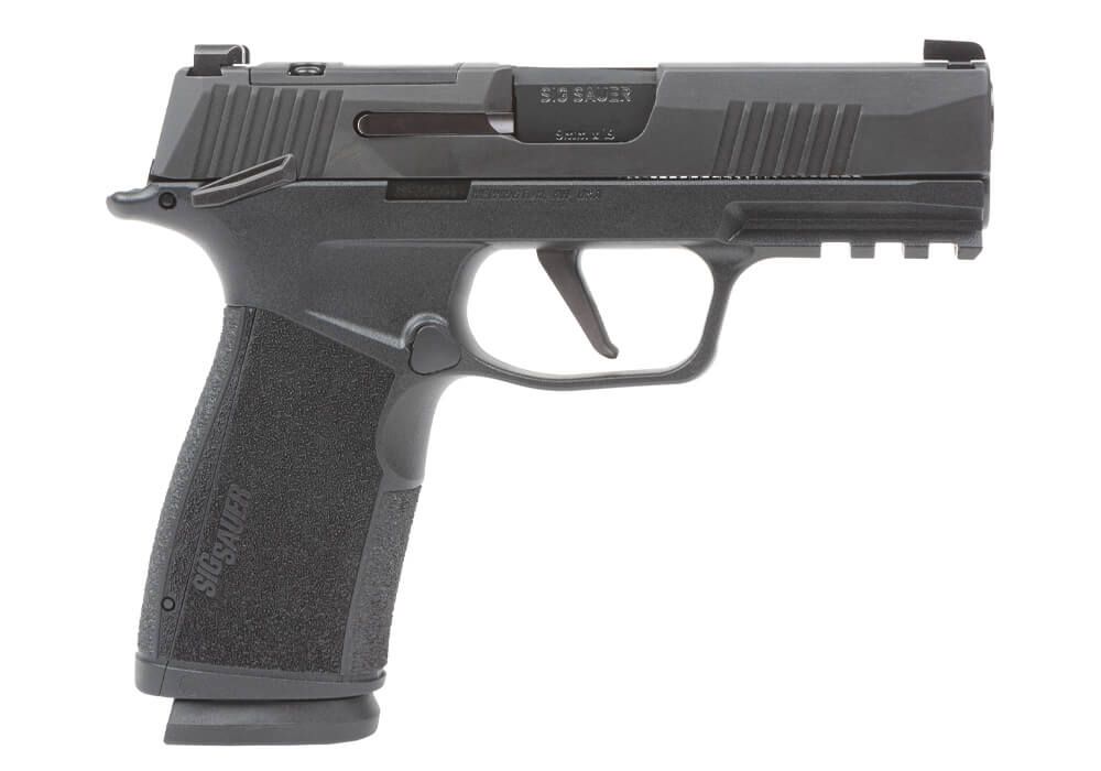 SIG P365 XMacro Comp 10-round P365 XMacro 9mm Pistol, 3.7" Barrel, 10-Round, Manual Safety, MA Compliant