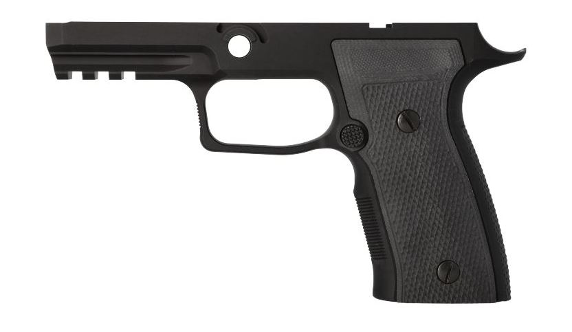 SIG P320 AXG Carry grip module, black aluminum, G10 panels
