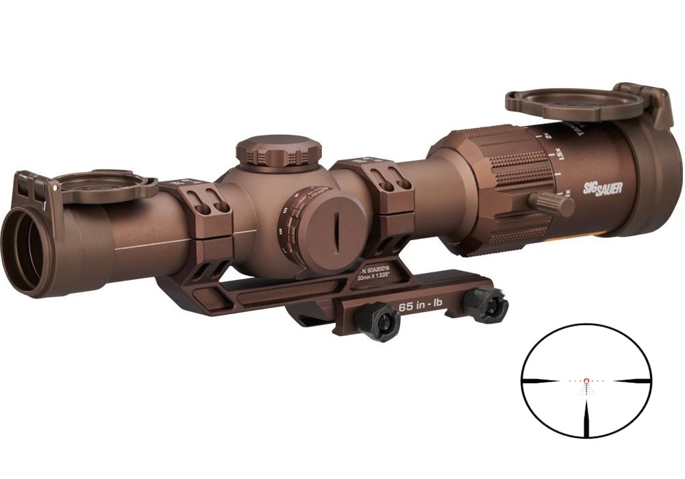 SIG TANGO-MSR 1-6x24 SFP BDC6 LPVO, coyote, with mount