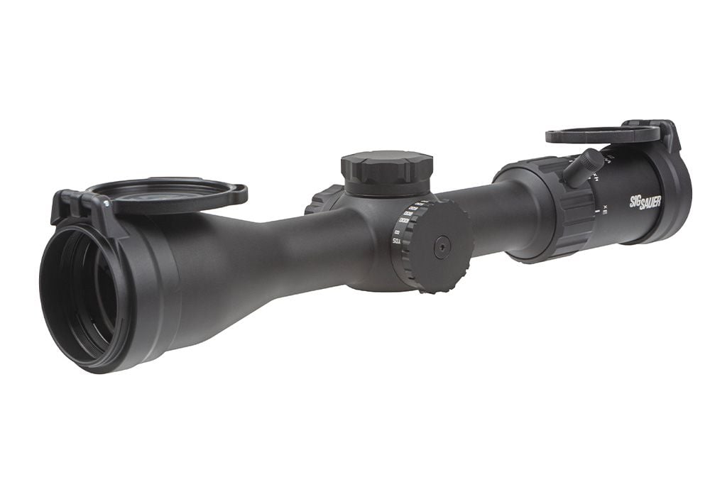 SIG WHISKEY4 3-12x44 SFP Hellfire Quadplex riflescope, black