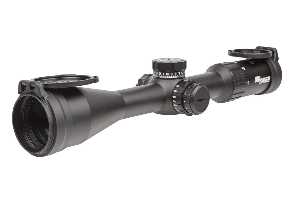 SIG WHISKEY4 5-20x50 FFP illuminated MOA Milling 2.0 riflescope, black