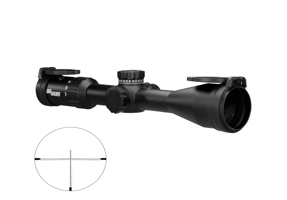 SIG WHISKEY4 6-24x50 FFP MOA Milling 2.0 riflescope, black