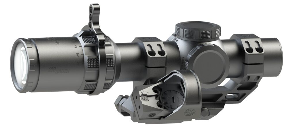 SIG Sauer TANGO-MSR Compact with Offset ROMEO1 1-6x24mm 30mm BDC-6 Illuminated Reticle, Black LPVO