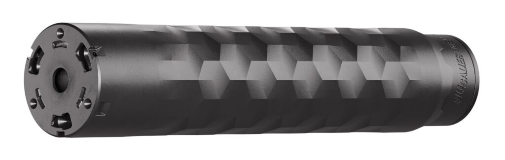 SIG TiN Can .30 3D-printed titanium HUB suppressor, black, 9-inch