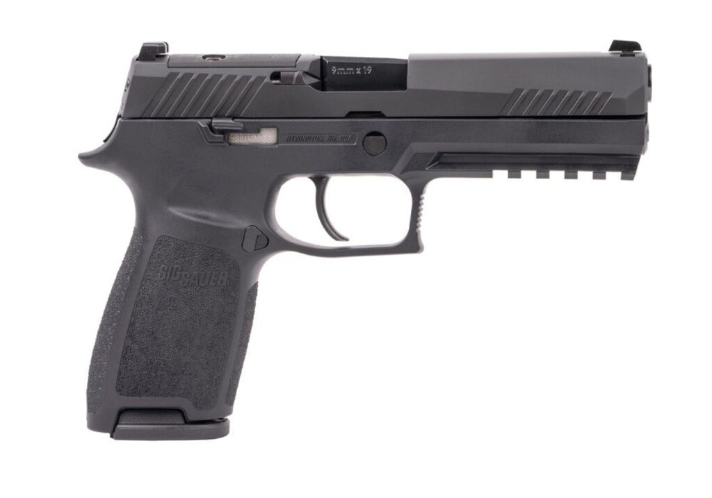 SIG Sauer P320 Full-Size 9mm Pistol, 4.7" Barrel, Optic Ready, Black, 17-Round