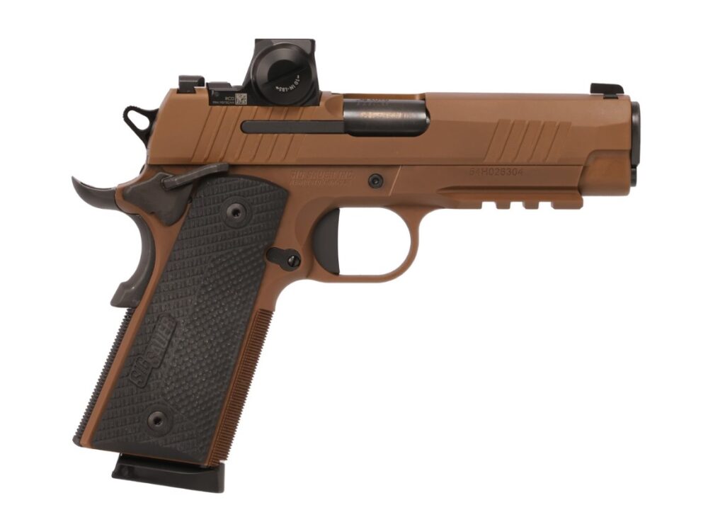 SIG Sauer 1911X XCarry .45 ACP Pistol with ROMEO-X Compact, 4.2" Barrel, Coyote, 8-Round