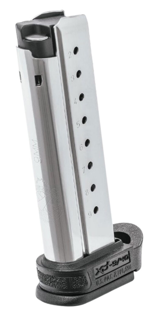 Springfield Armory XD-E 9mm 9-Round Magazine With Extended Sleeve Stainless Steel product image
