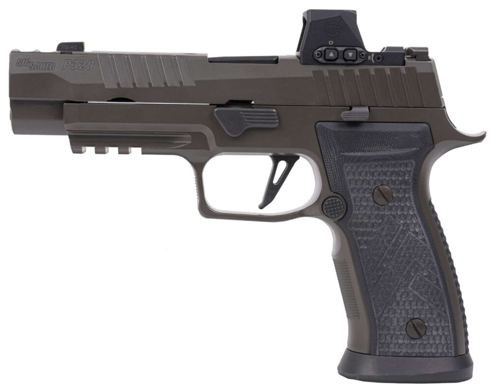 SIG Sauer P320 AXG Legion 9mm Pistol with ROMEO-X, 3.9" Barrel, LEGION Gray, 21-Round