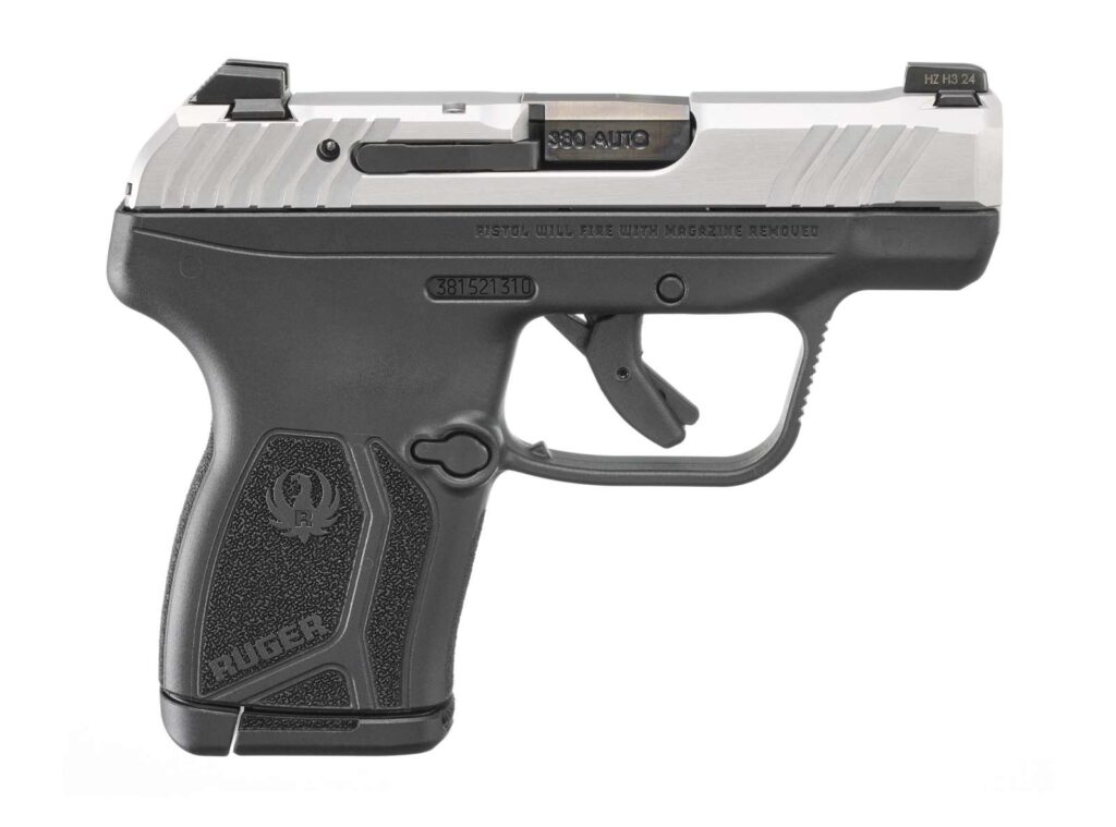 Ruger LCP MAX .380 Auto Pistol, Stainless/Black, 2.8-Inch Barrel, 10+1 product image