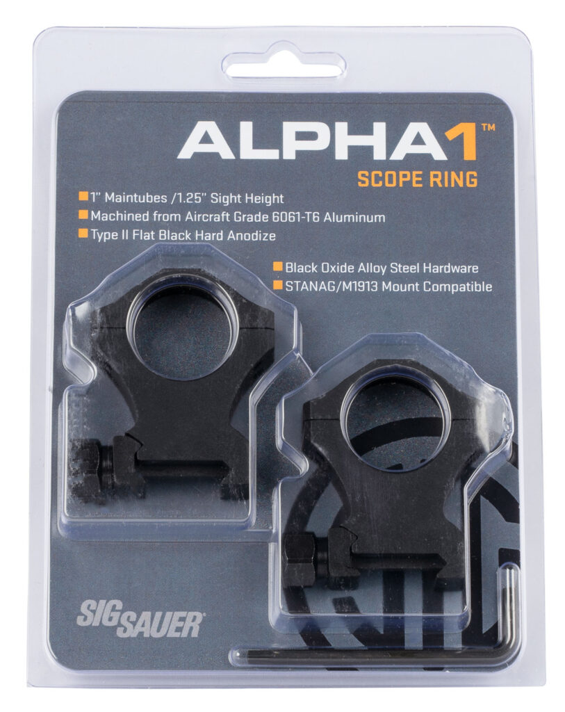 Sig Sauer Alpha1 Scope Ring Set