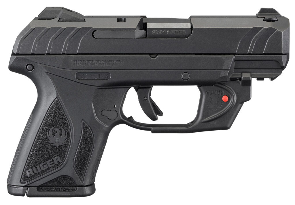 Ruger Security-9 9mm Pistol, 3.42" Barrel, 10+1, Manual Safety, Viridian Red Laser