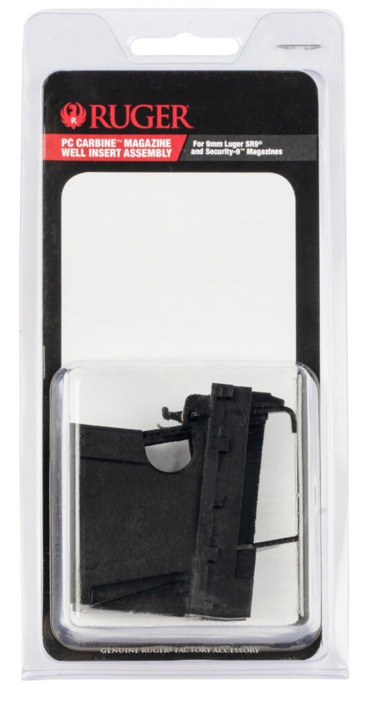 Ruger 90653 PC Carbine Mag Well Insert Assembly for SR and Security-9 Magazines, Black Polymer