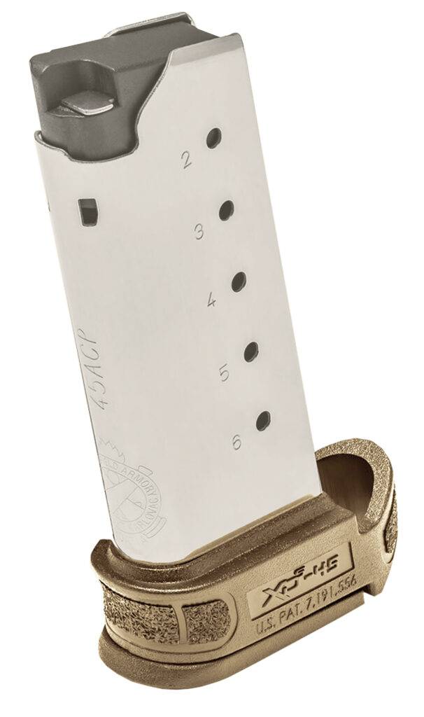 Springfield Armory XD-S Mod.2 .45 ACP 6-Round Magazine Stainless Steel/FDE product image