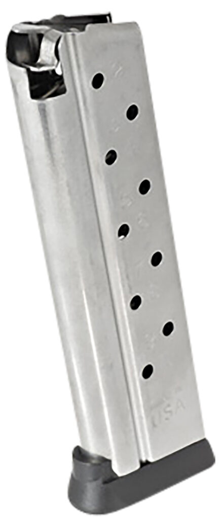 Ruger 90666 SR1911 Competition 10-Round 9mm Magazine, Stainless Steel