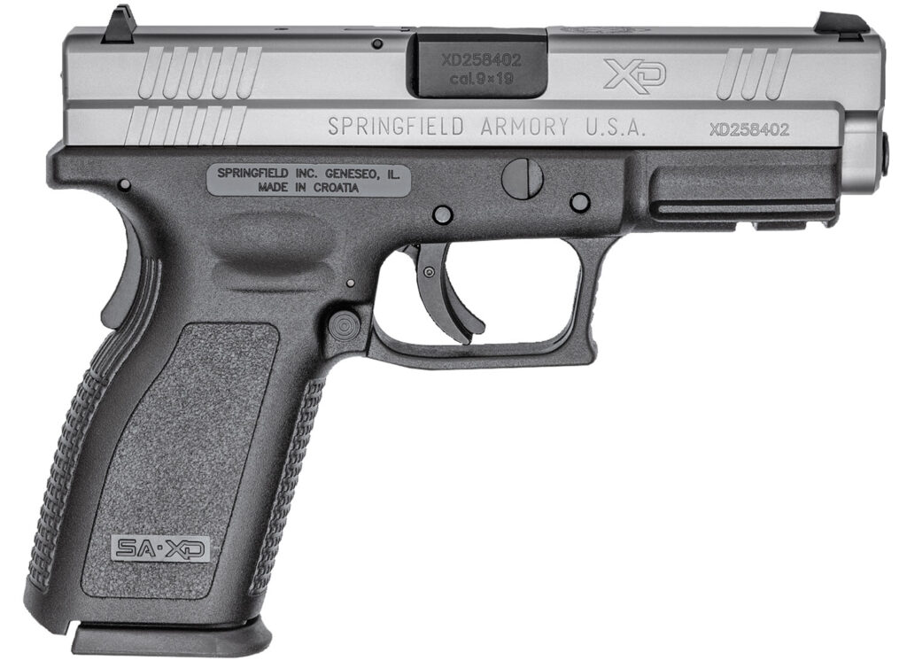 Springfield Armory XD 4-Inch Service 9mm Stainless Low Capacity Pistol - 9mm