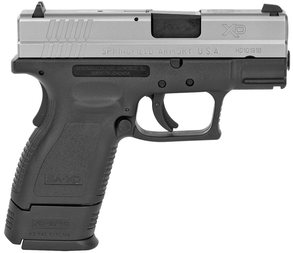 Springfield Armory XD 3-Inch Sub-Compact .40 S&W Stainless Low Capacity Pistol - .40 S&W