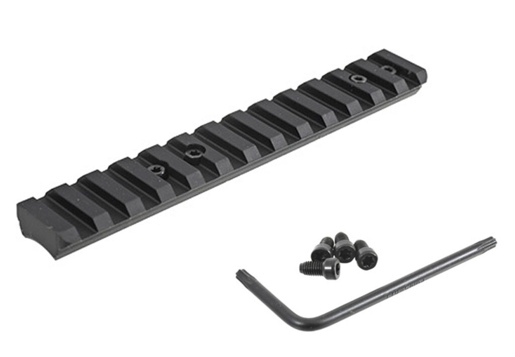 Ruger American Rimfire Picatinny Scope Base, 0 MOA, Black Anodized Aluminum