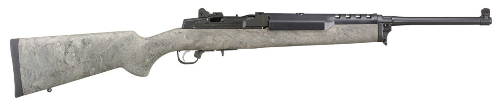 Ruger 5877 Mini-14 Tactical 5.56 NATO Rifle, Hogue Ghillie Green Stock, 5+1