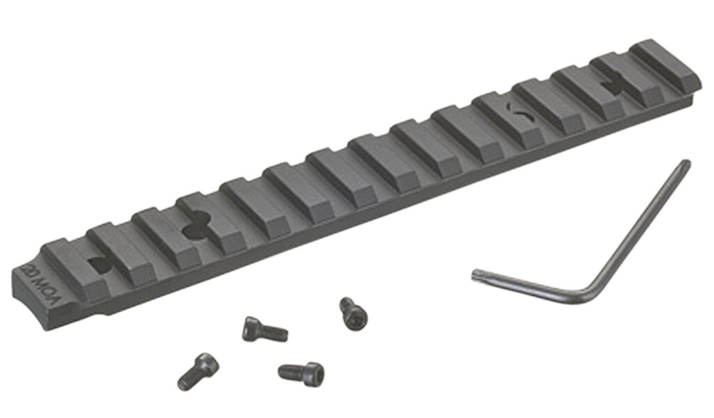 Ruger American Rifle Short-Action Picatinny Scope Base, 20 MOA, Black Anodized Aluminum