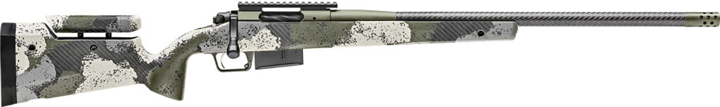 Springfield Armory Model 2020 Waypoint 6.5 PRC 24-Inch Carbon Fiber Rifle Adjustable Stock Evergreen Camo