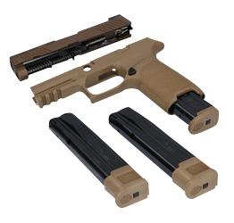 SIG Sauer P320 Caliber X-Change Kit, 9mm Luger, Coyote Tan, 21-Round
