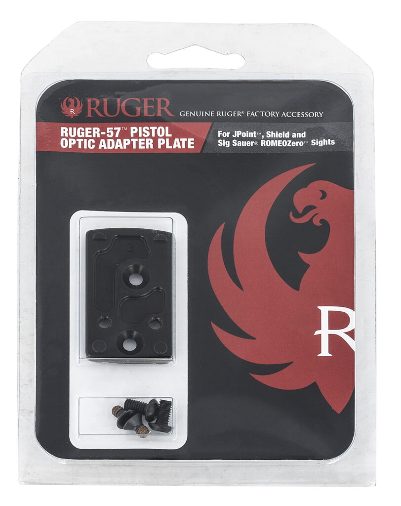 Ruger-57 Optic Adapter Plate for JPoint, Shield and SIG Optics, Black