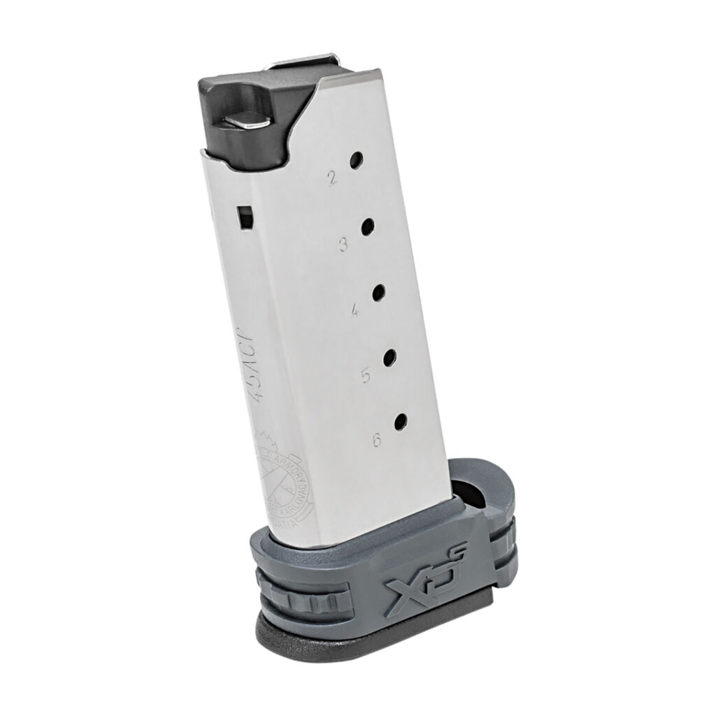 Springfield Armory XD-S .45 ACP 6-Round Magazine Stainless Steel/Gray product image