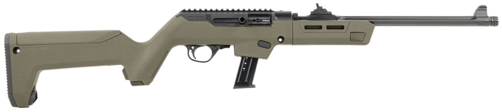 Ruger PC Carbine Backpacker 9mm Luger 16.10-Inch, OD Green Stock, Hard-Coat Anodized Finish, 17-Round, Model 19131