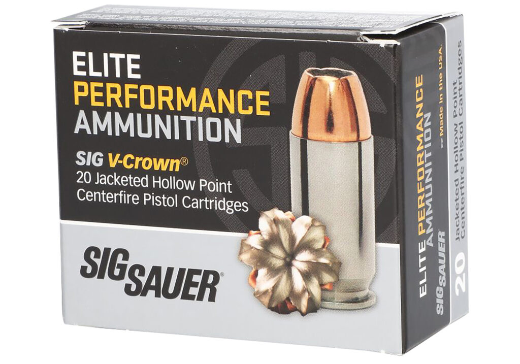 SIG Sauer V-Crown 10mm Auto 200gr JHP Ammo, 20 Rounds
