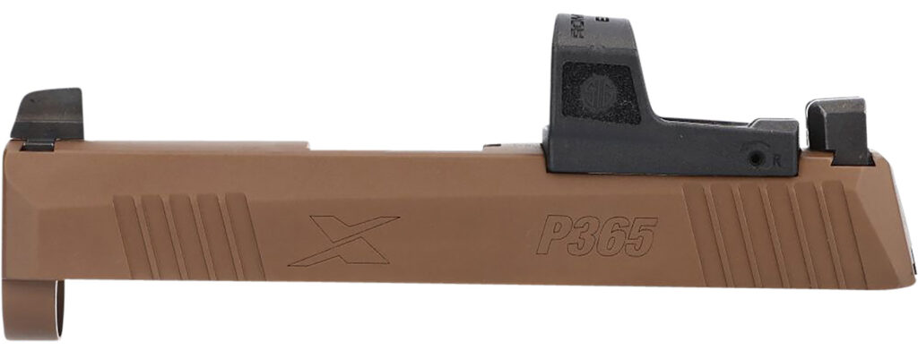 SIG Sauer P365X Slide Assembly, 9mm Luger, Optic Ready, XRAY3 Sights, Coyote Brown